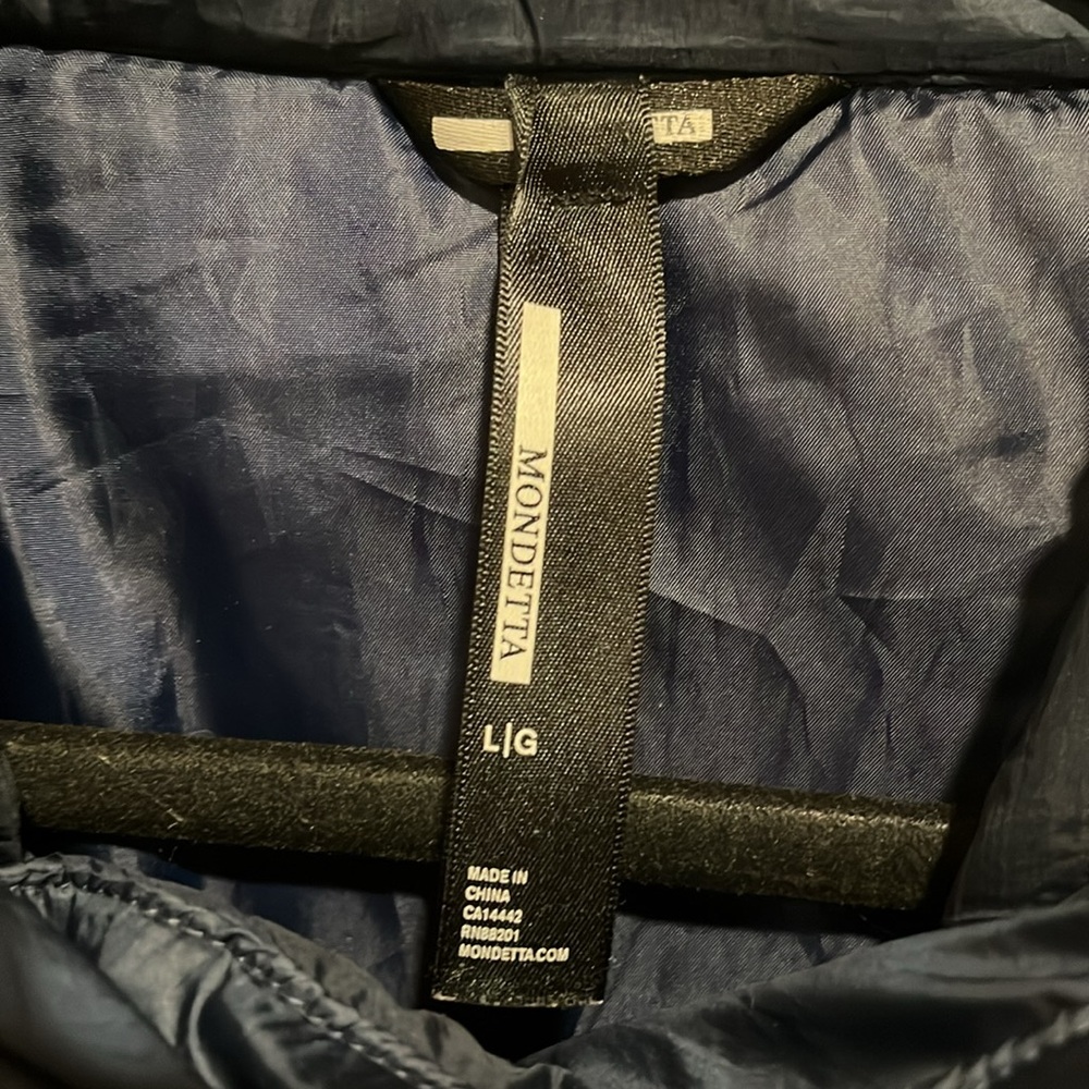 Navy Women's Puffer Jacket - Picture 2 of 5